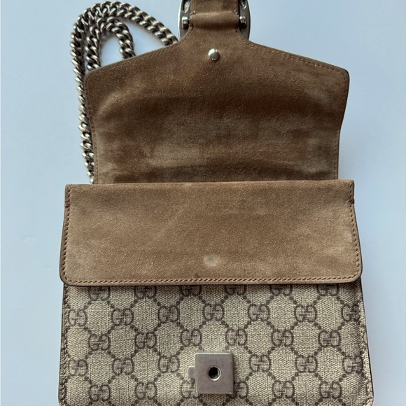 GG Supreme Monogram Mini Dionysus Shoulder Bag Taupe - Picture 3 of 12